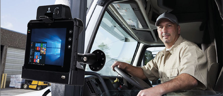 tablet Plus 7000 per i trasporti e la logistica con culla veicolare