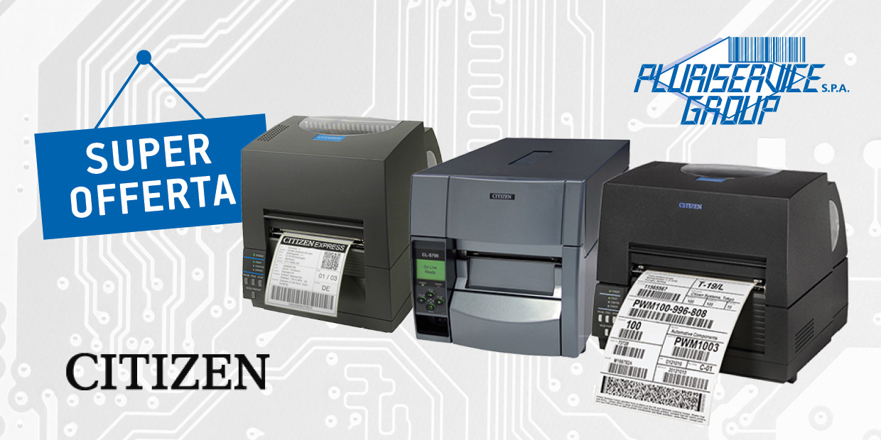 Promozione stampanti Citzen in offerta agosto 2019 Pluriservice