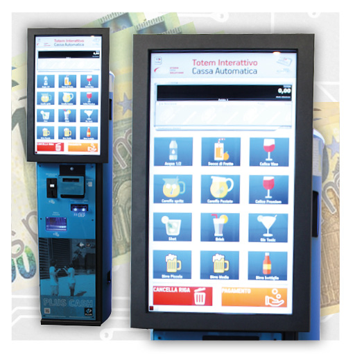 Promozione verificatori di banconote - chiosco interattivo per pagamenti automatici Plus 10000