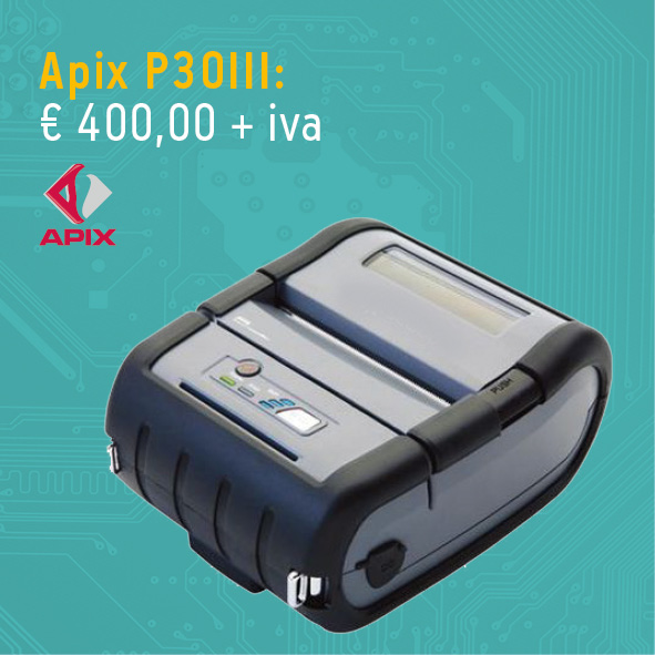 Stampante per etichette apix - Stampante portatile Apix P30II