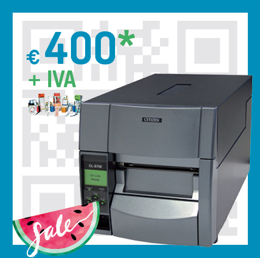 Stampante codice a barre CL-S 700 - summer sale pluriservice 2019