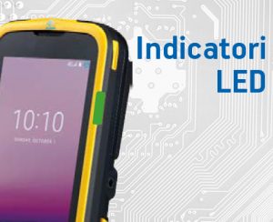 Terminale portatile android Plus 95 con indicatori LED