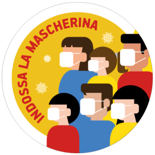 Proditti per contenimento covid19 - adesivi da parete e pavimento