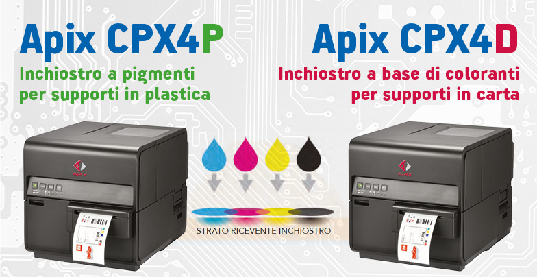 STAMPANTI A COLORI serie APIX CPX4 stampanti per etichette a colori Apix CPX4 in promozione