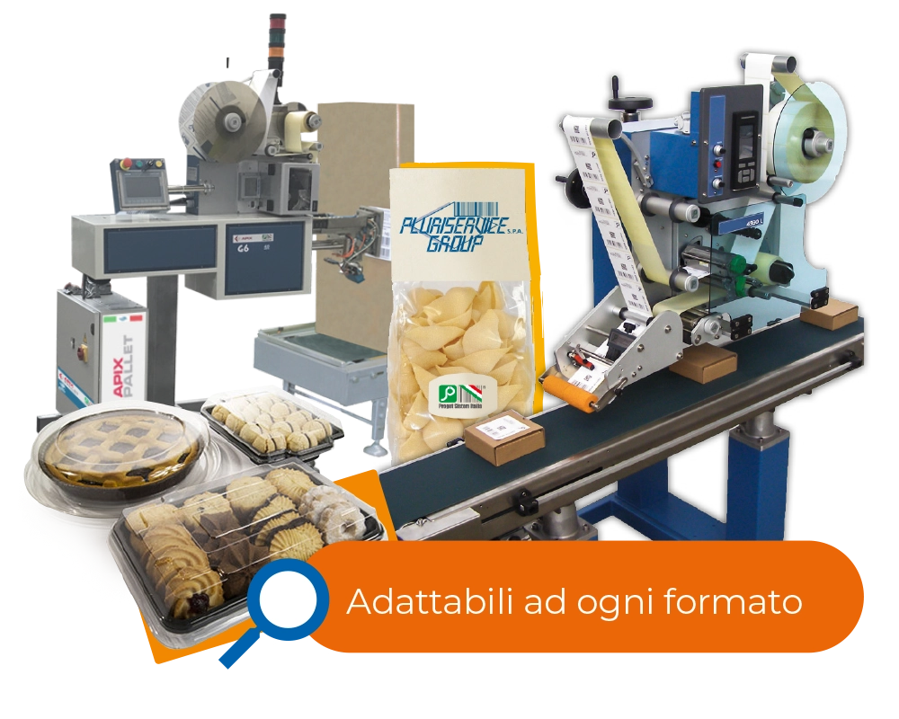 Sistemi di etichettatura automatica anche tramite Cobot adattabili a qualsiasi formato del prodotto Sistemi di etichettatura automatica anche tramite Cobot adattabili a qualsiasi formato del prodotto